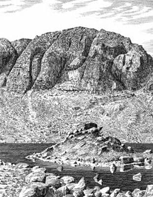 Unframed Wainwright Print - Pavey Ark