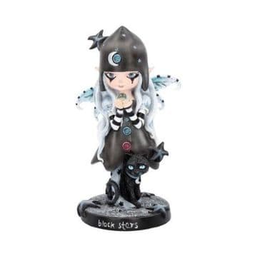 Black Stars Fairy Witch 18cm