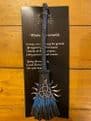 Broomstick Witches Broom Dark Blue Celtic Charm 20cm Tall