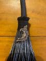 Broomstick Witches Broom Grey Man in the Moon Charm 20cm Tall