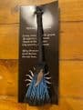 Broomstick Witches Broom Light Blue Feather Charm 20cm Tall