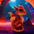 Fire Dragonling Figure 12cm