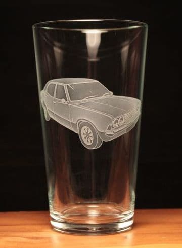 Ford Cortina MK3 MKIII Engraved Pint Beer Glass