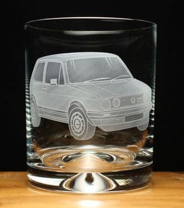 Golf GTI MK1 Engraved Glass Tumbler