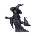 Little Souls Beam Witch on Broomstick with Cat 12.7cm