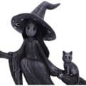 Little Souls Beam Witch on Broomstick with Cat 12.7cm