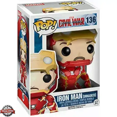 Iron man unmasked funko top pop