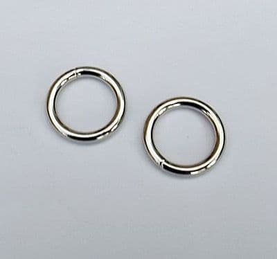 12mm Nickel Plated ~ Heavy O Ring