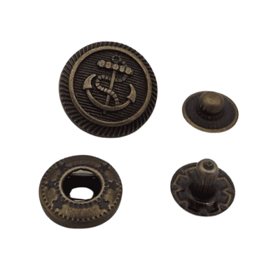 15mm Anchor S Spring - Antique Brass