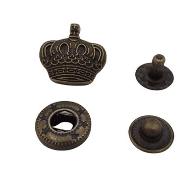 15mm Crown S Spring - Antique Brass