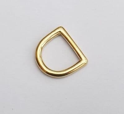 16mm Solid Brass ~ Heavy D Ring