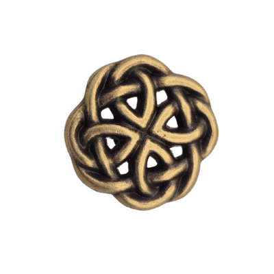 20mm Celtic Knot Concho-Antique Brass