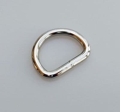 25mm Nickel Plated ~ Heavy D Ring (LP)