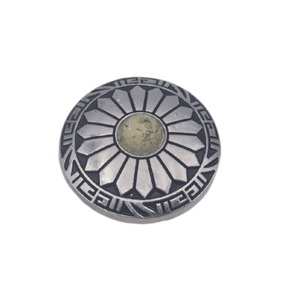 30mm Silver & Beige Concho