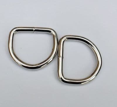 32mm Nickel Plated ~ Heavy D Ring