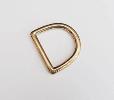 32mm ~ Solid Brass ~ Heavy D Ring