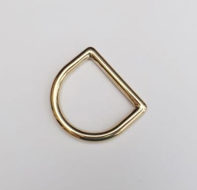 38mm ~ Solid Brass ~ Heavy D Ring