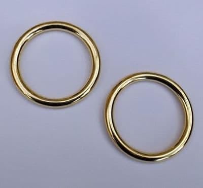 38mm ~ Solid Brass ~ Heavy O Ring