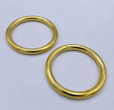 45mm Solid Brass ~ Heavy O Ring