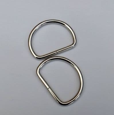 50mm Nickel Plated ~ Heavy D Ring