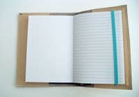 A6 Real Leather Journal/Notebook - Cream