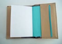 A6 Real Leather Journal/Notebook - Cream