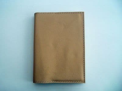 A6 Real Leather Journal/Notebook - Cream