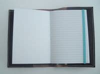 A6 Real Leather Journal/Notebook - Dark Brown