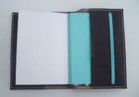 A6 Real Leather Journal/Notebook - Dark Brown