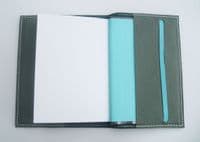 A6 Real Leather Journal/Notebook - Green
