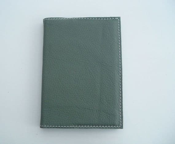 A6 Real Leather Journal/Notebook - Green