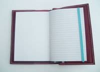 A6 Real Leather Journal/Notebook - Red