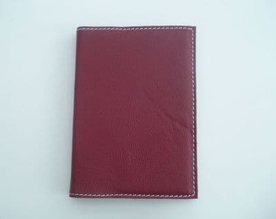 A6 Real Leather Journal/Notebook - Red