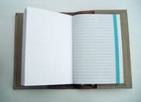 A6 Real Leather Journal/Notebook ~ Stone