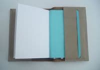 A6 Real Leather Journal/Notebook ~ Stone