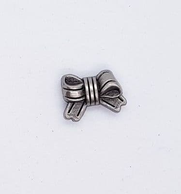 Antique Silver Bows (5pk)