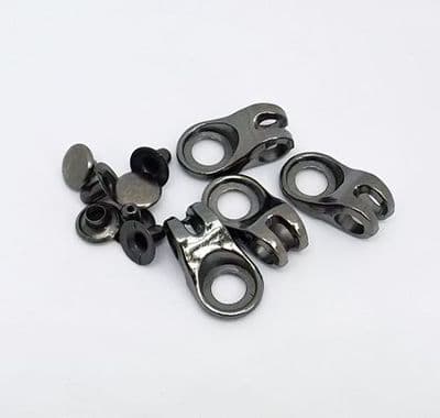 Boot Lace Loops- Gunmetal