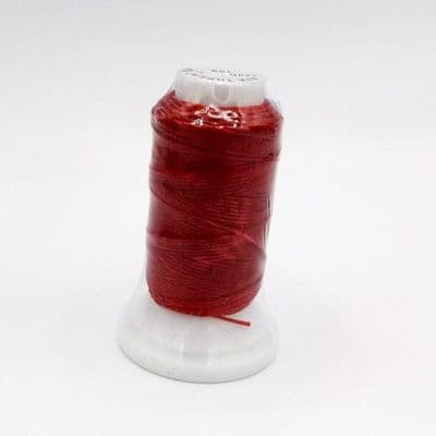 Dark Red Flat Waxed Thread
