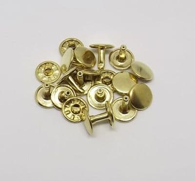Double Cap - 11mm - Brass