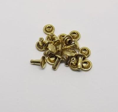 Double Cap - 6mm - Brassed