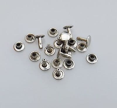 Double Cap - 7mm - Silver Nickel