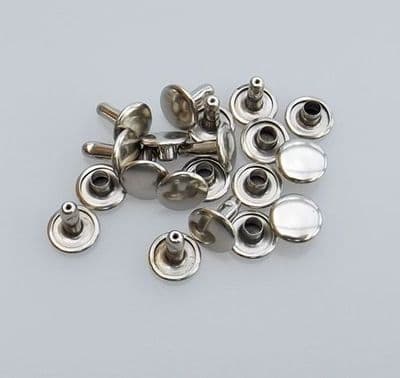 Double Cap - 9mm -Silver Nickel