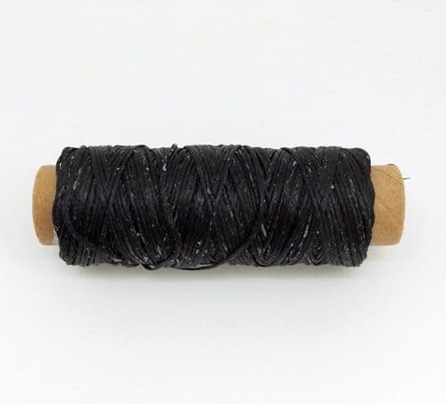 Flat Waxed Thread - Black-50m