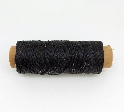 Flat Waxed Thread - Black-50m