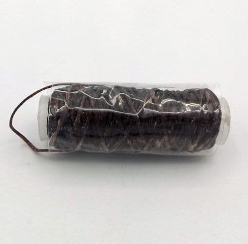 Flat Wrapped Thread Flat Waxed Thread - Dark Brown 25M