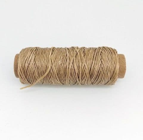 Flat Waxed Thread - Light Brown