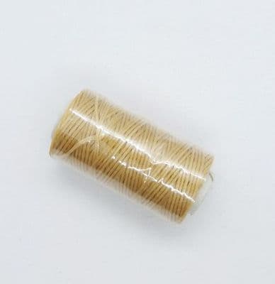 Flat Waxed Thread - Natural (25M)