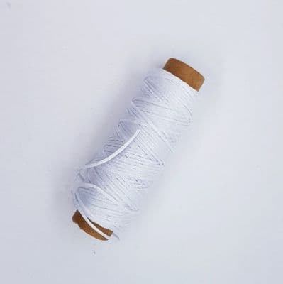 Flat Waxed Thread - White-50m