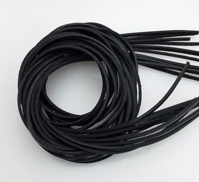 Pack of 10 leather thonging ~ Black