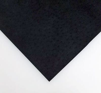 Pigskin Lining ~ 300mm x 600mm  Black